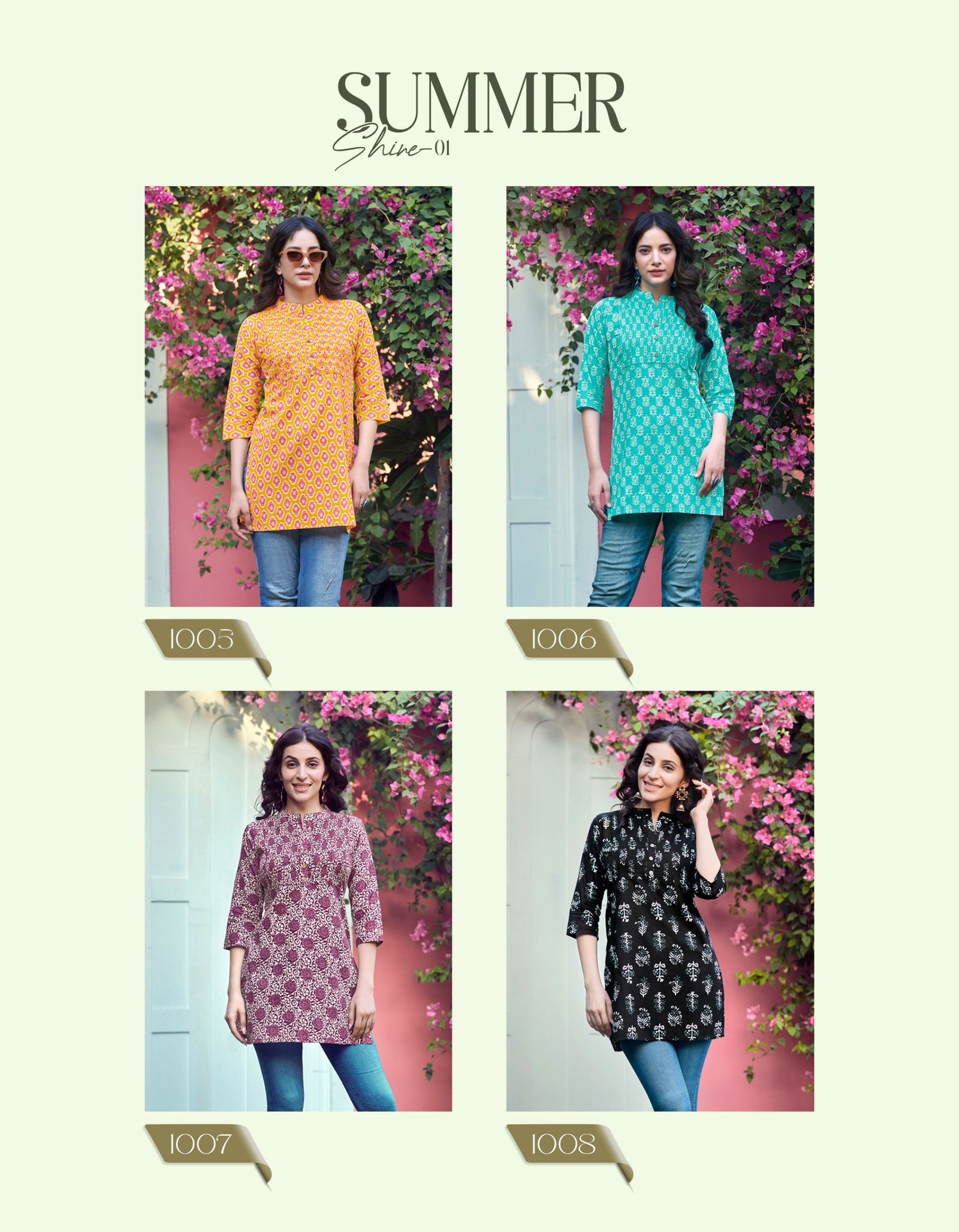 Summer Shine Vol 1 By Radhika Printed Pure Cotton Ladies Top Wholesale Online
